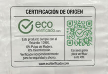 ecoVerificado.com from GreenCore verifies 0% tree-fibre diaper cores for LATAM private-label, claiming lower compliance costs plus 58% less water and 47% less carbon.