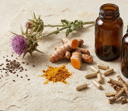 Liver Wellness Is Having a Moment — What’s Real, What’s Regulated, and How Canadian Retailers Should Play It Milk thistle, turmeric root and powder, dandelion root and supplement capsules — liver wellness supplements