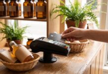 Visa’s Small Merchant Rate Expansion: What It Is Worth to a Health Store Customer tapping a credit card on a payment terminal at a natural health store counter